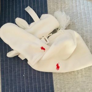 NWT Unisex Polo Hat & Glove Set